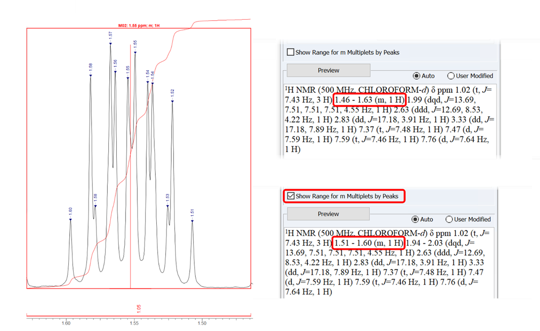 What's New Spectrus Processor - Multiplet Ranges