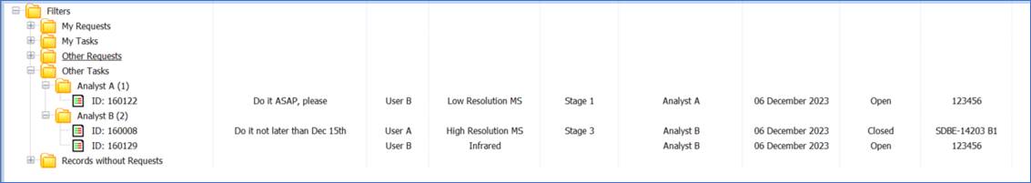 What's New Spectrus DB - Filter Tree View