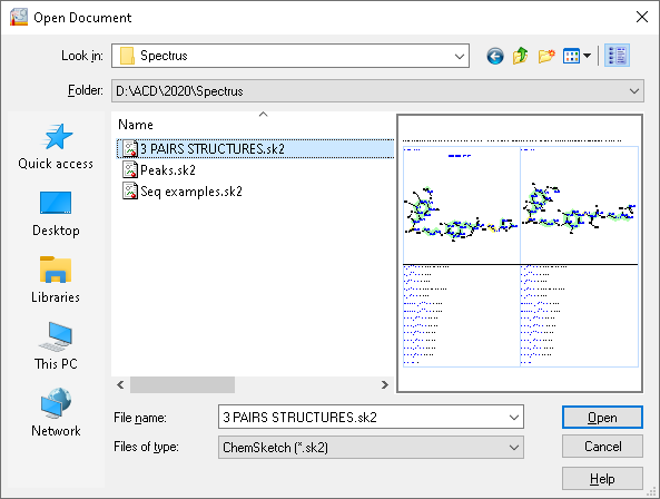 What's New ChemSketch - Preview Files